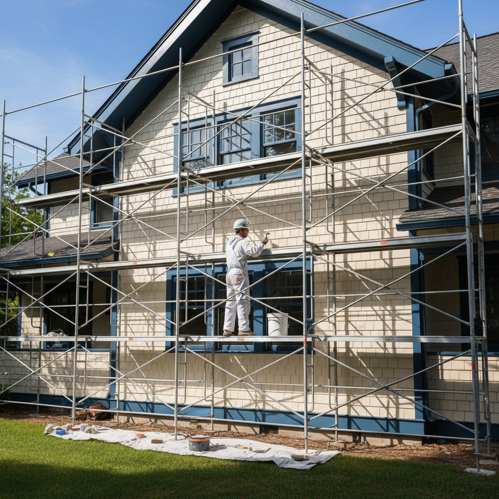 Prix peinture façade extérieure en 2026 : tarifs au m²